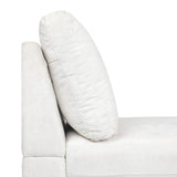 Christopher Knight Home® - Noble House - Beamon Contemporary Fabric Chaise Lounge, Ivory and Silver