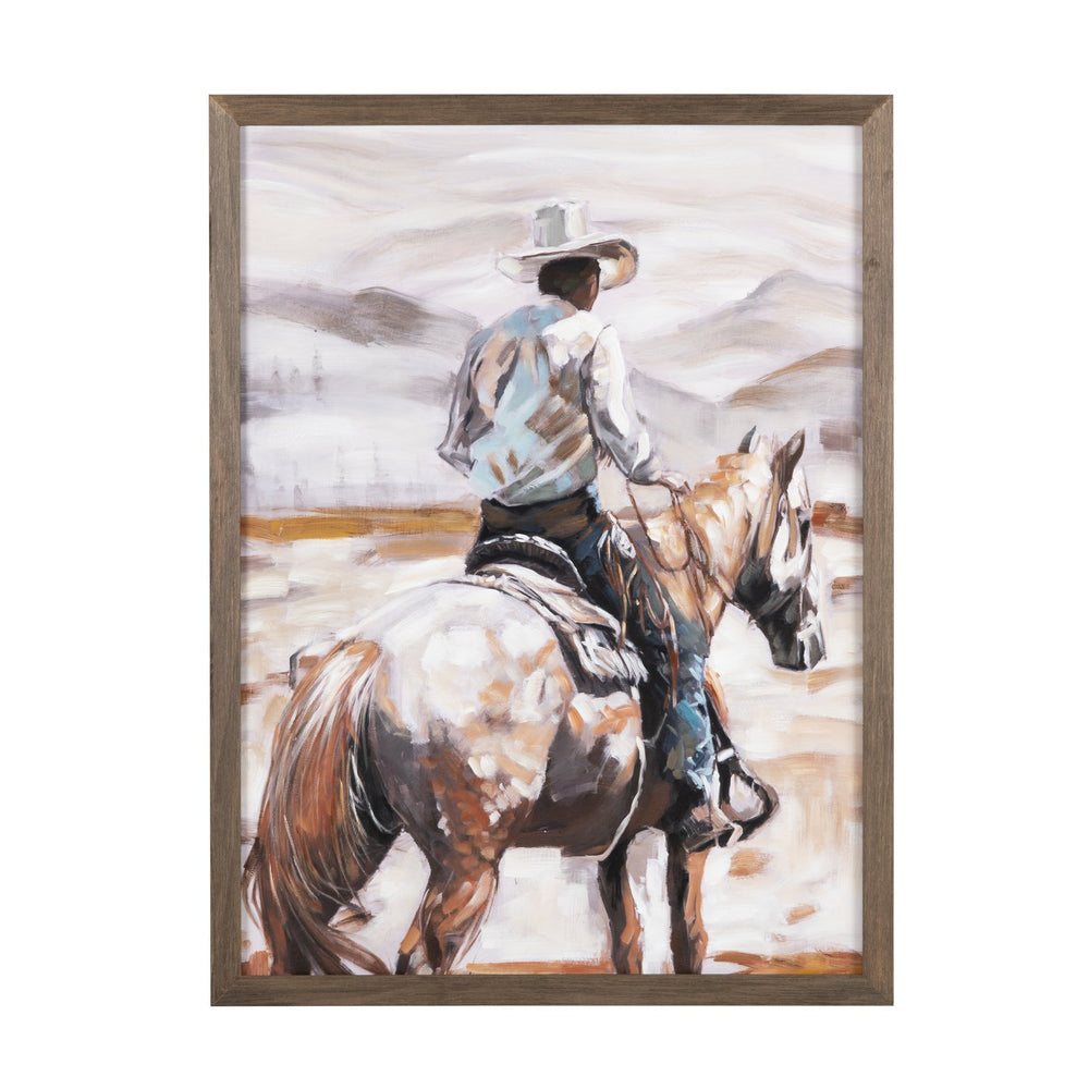Crestview Collection Horseback Wall Decor By Crestview - Stunning China Artwork To Elevate Your Home Aesthetic Today!   Cvtop3499