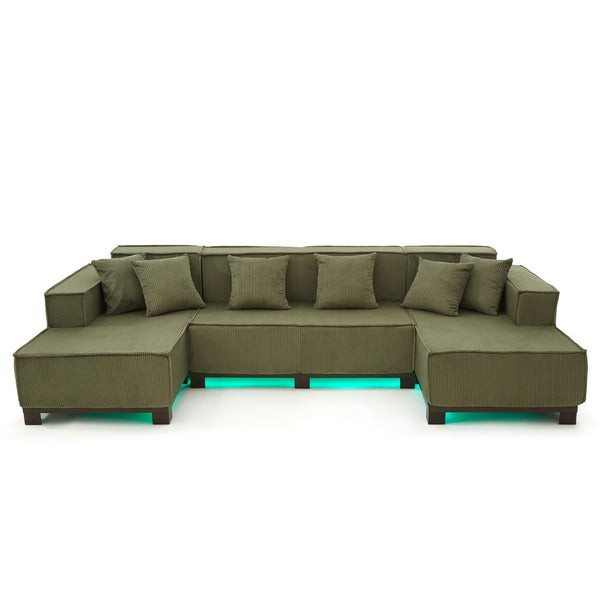 English Elm Swivel Barrel Accent Chair Chenille Tufted Round Club Seat for Living Room Lounge Green N719S002220F