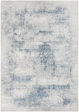 Unique Loom Finsbury Sarah Machine Made Abstract Rug Blue, Ivory/Gray/Light Blue 7' 1" x 10' 0"