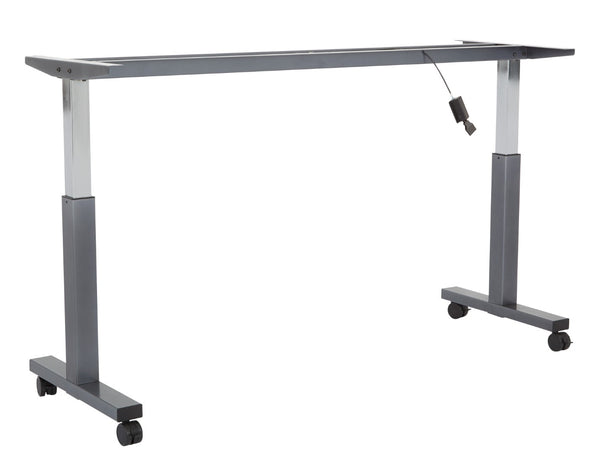 OSP Home Furnishings 4' Sit Stand Desk Frame with Pneumatic Height Adjustment for Office Workstations 6' HB6026-7