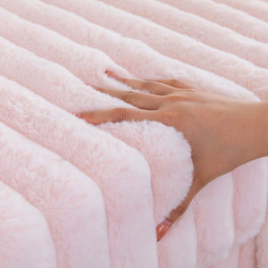 English Elm 3 in 1 Convertible Sleeper Sofa Bed with Plush Fabric, Spring Support, Cozy Skin-Friendly Comfort Light Pink W1767P195963