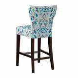 Madison Park Avila Transitional Tufted Back Counter Stool FPF20-0402 Blue