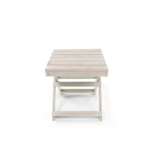 English Elm Seaview Recycled Hdpe Outdoor Folding Side Table Uv Resistant Patio Deck Use Ivory B2745P409719