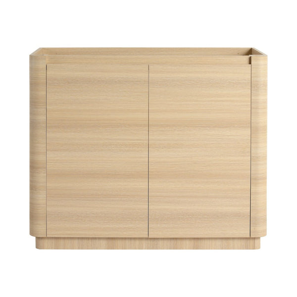 English Elm 40''freestanding Bathroom Vanity Plywood Cabinet Soft Close Doors Modern Bath Storage W999P351894