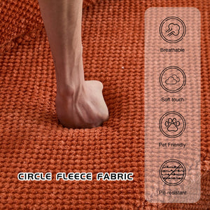 English Elm Compression Oversized Modular Sofa Bed - Versatile Floor Seating With Memory Foam & Pillows, Orange W3723S00046