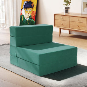 English Elm Folding Floor Sofa Bed with Five Section High Density Foam for Dorms and Small Spaces T5880P498064
