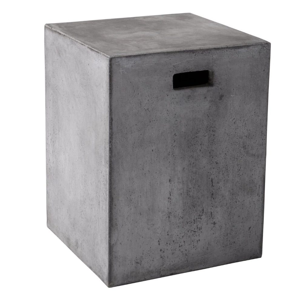 Sunpan CASTOR End Table - Urban Chic Accent Piece with Industrial Concrete Look for Modern Living Spaces Grey 68018