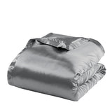 Madison Park Essentials Satin Luxury Glam/Luxury Comforter Set MPE10-1047 Grey