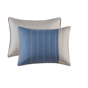 JLA Home Madison Park - 3 Piece Printed Color Blocking Microfiber Quilt Set Reversible Taupe Backing, Channel Quilting Texture, Lightweight Warmth for All Seasons 94 L x 104 W x 0.25H MP13-8133