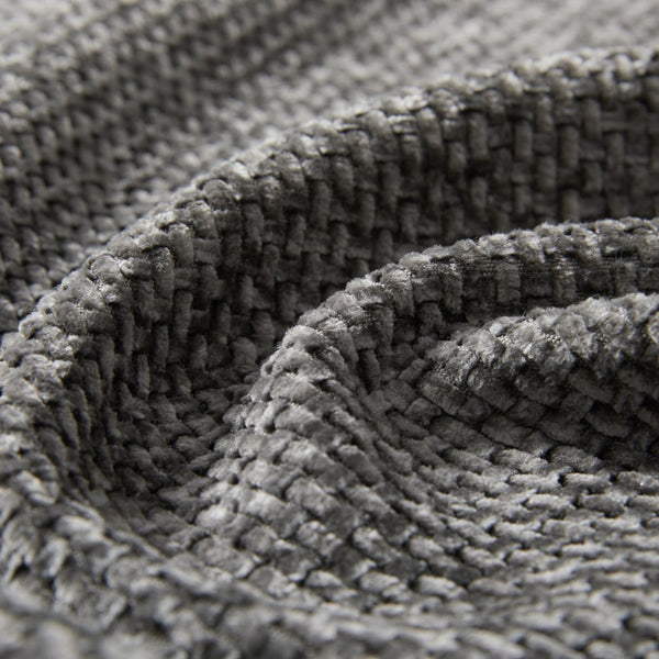 English Elm 136'' Modular Sectional Sofa with Console, USB Charger, Cup Holders, Movable Storage Ottoman, Oversized Chenille U-Shaped Lounge Gray N723S8777E