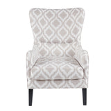 Madison Park Arianna Transitional Swoop Wing Chair MP100-0018 Grey/White