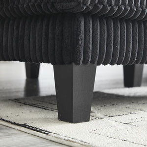 English Elm Modern U-Shaped 4-Seat Sofa With Double Chaise - Luxurious Velvet, Spacious Comfort & Style W2705S00017-GIGA