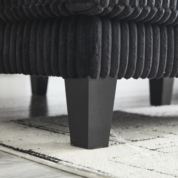 English Elm Modern U-Shaped 4-Seat Sofa With Double Chaise - Luxurious Velvet, Spacious Comfort & Style W2705S00017-GIGA