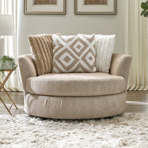 English Elm Transitional Marsicano Chair with Tight Back, Wide Track Arms, Deep Seating & High-Density Foam Support Light Brown 60 L x 60 W x 31 H B2741P380823