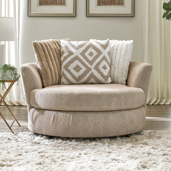 English Elm Transitional Marsicano Chair with Tight Back, Wide Track Arms, Deep Seating & High-Density Foam Support Light Brown 60 L x 60 W x 31 H B2741P380823