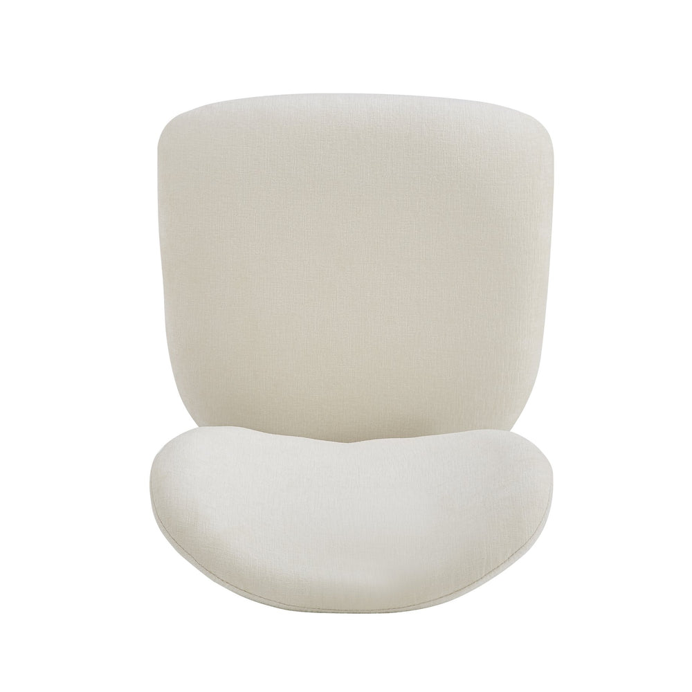 English Elm Christopher Knight Home® - Upholstered Dining Chairs with Metal Legs Set of 2 — Ergonomic Foam Seats, Rust-Resistant Durable Design Beige+Black N768P211163W