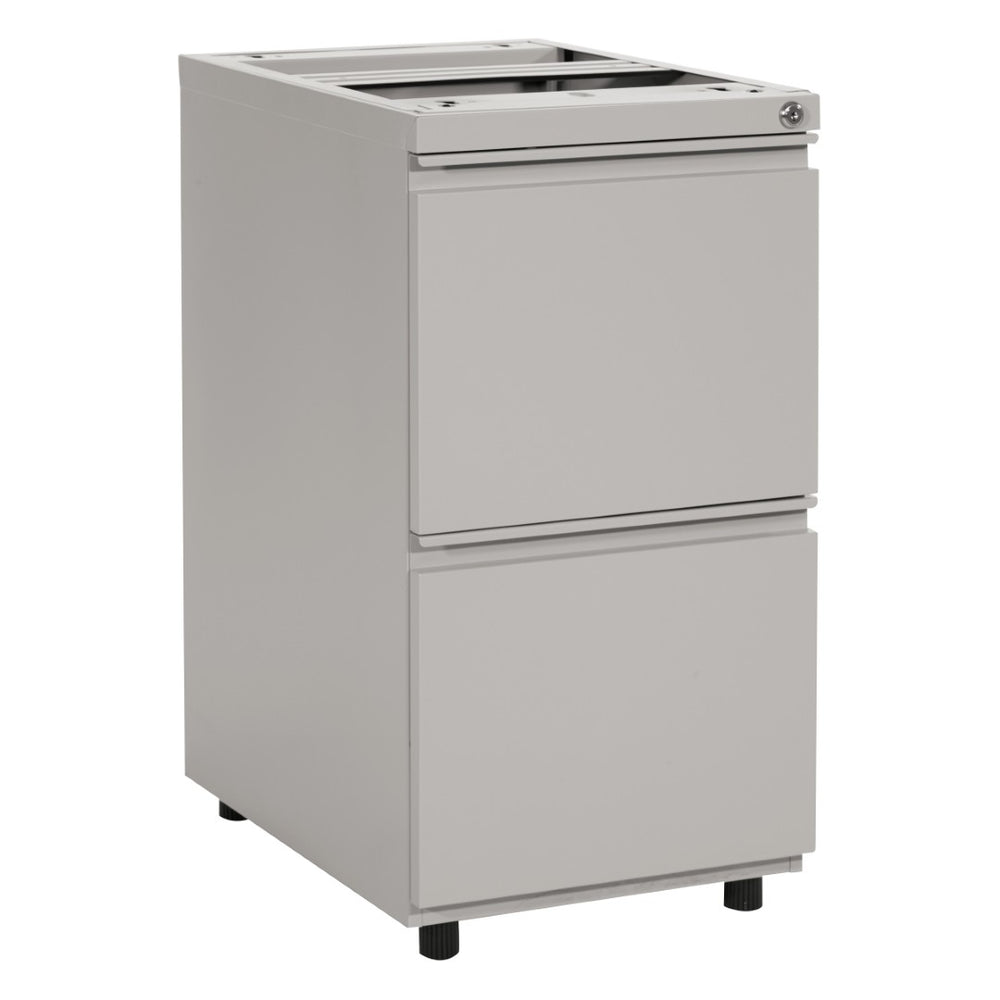 OSP Home Furnishings 22" Under Desk Pedestal with File Drawers Locking Storage and Ball Bearing Slides PTO22FF-HF