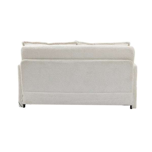 English Elm 59.5" Corduroy Convertible Sleeper Sofa with Usb Charging Ports and Storage Pockets W2606P252439