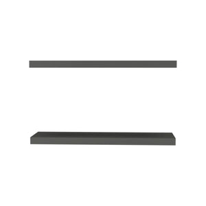 English Elm Matt Grey Floating Shelf recessed 31.5" minimalist matte grey wall shelf for books, décor, space-saving style B062P252141