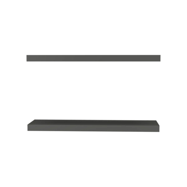 English Elm Matt Grey Floating Shelf recessed 31.5" minimalist matte grey wall shelf for books, décor, space-saving style B062P252141