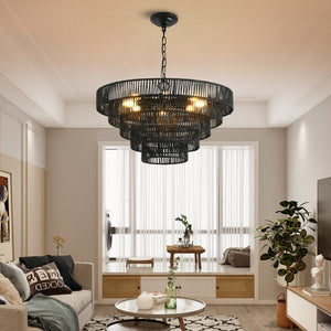 English Elm Modern Marble Resin Ring Pendant Warm Led Glow for Dining Rooms and Kitchen Islands W2312P415967