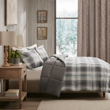 Woolrich Woodsman Lodge/Cabin Softspun Down Alternative Comforter Mini Set WR10-1511 Grey