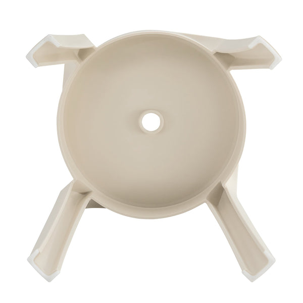 English Elm 6 Stackable Classroom Stools Set of 6 Durable Plastic Nesting Round Seats 330lb Capacity Indoor Outdoor Seating Beige W370P165826