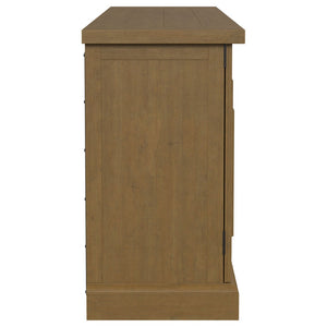 English Elm Allende Pine Sideboard with Four Raised Panel Doors for Farmhouse Dining Rooms B062P441297