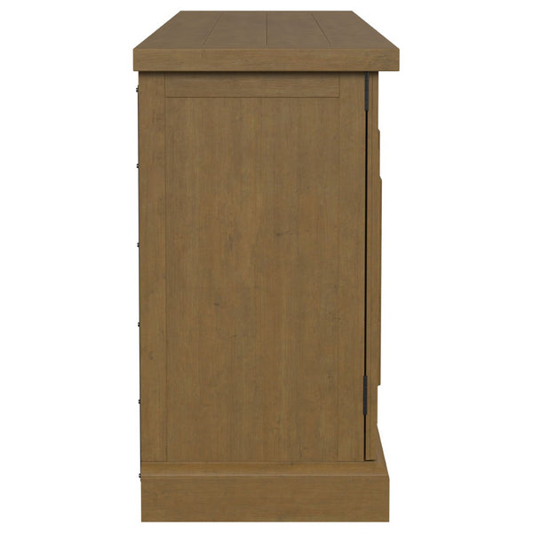 English Elm Allende Pine Sideboard with Four Raised Panel Doors for Farmhouse Dining Rooms B062P441297