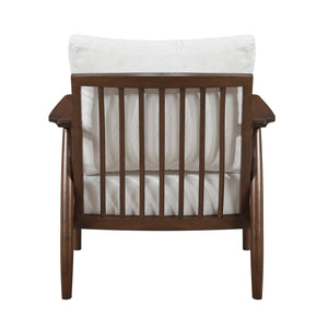 English Elm Modern Plush Accent Chair with Solid Wood Frame, Mid-Century Contemporary Armchair for Cozy Living Rooms and Lounges Beige 31.5 L x 25.25 W x 19.75 H B011P287546