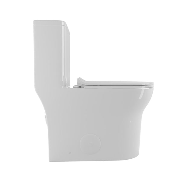 English Elm 1.1/1.6 Gpf Elongated Ceramic One-piece Toilet Skirted Base Comfort Height Soft Close B2724P246930