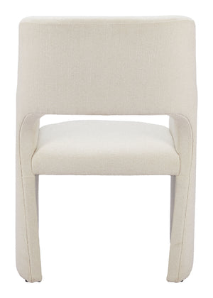 Minet Dining Chair Linen White 109998 Zuo Modern