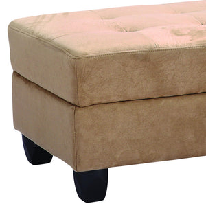 English Elm Gallant Mocha Tufted Ottoman - Versatile Storage, Stylish Seating & Cozy Footrest For Any Room B078P301538