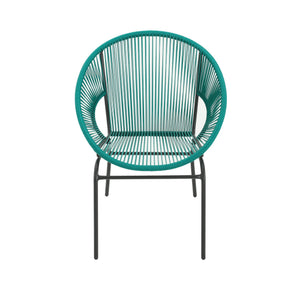 English Elm Christopher Knight Home® - NUSA Modern Outdoor Wicker Club Chairs Set of 2 with Durable PE Rattan Weave and Sleek Iron Frame Teal N775P198603T