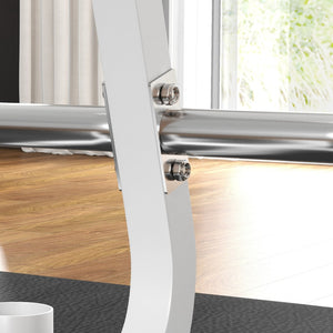 English Elm Soozier Olympic Weight Tree with Six Plate Posts Three Bar Holders Steel Frame Gym White W2225P217796