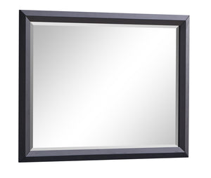 English Elm Liverpool Black Wood Framed Mirror 46"x36" Low Distortion Glass | Sleek MDF Frame for Bedroom Entryway Decor B078P285763
