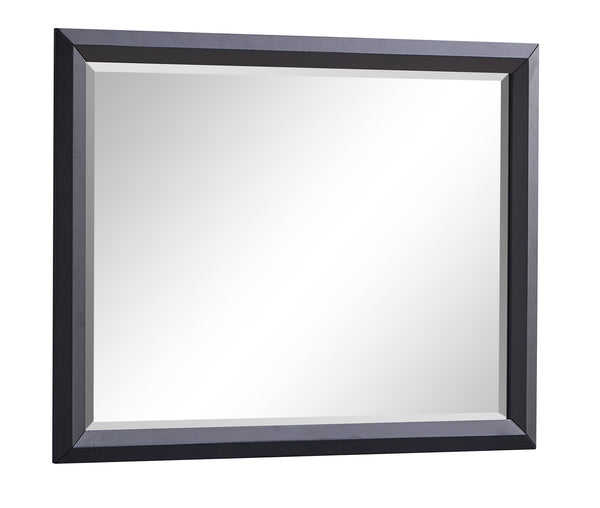 English Elm Liverpool Black Wood Framed Mirror 46"x36" Low Distortion Glass | Sleek MDF Frame for Bedroom Entryway Decor B078P285763