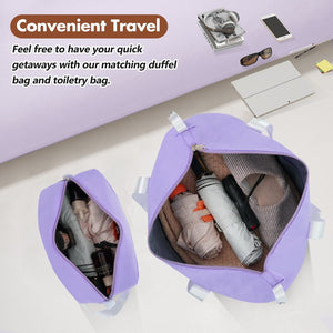 English Elm Hardshell Abs Suitcase Set with Spinner Wheels Tsa Lock Duffel and Toiletry Bag N732P193484I