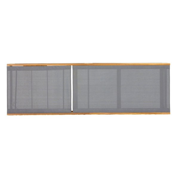 English Elm Mia Outdoor Acacia Wood Chaise Lounge with Breathable Mesh for Pool Deck or Patio N776P301495D
