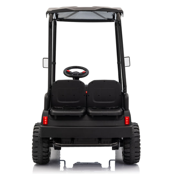 English Elm 24v Kids Electric Ride on Truck Four Seat All Wheel Drive Spring Suspension Sunshade Blue W1578P381256