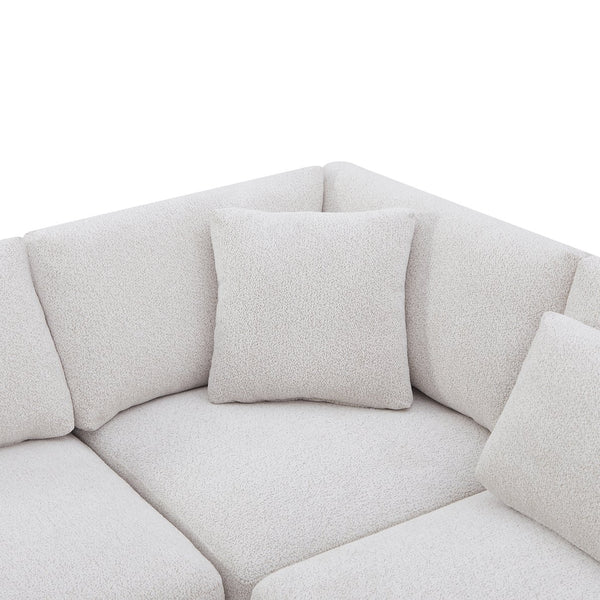 English Elm Christopher Knight Home® - 7-Piece Reversible Modular Corner Sectional - Beige Fabric, Flexible Seating For Modern Living Spaces N771P345839_N771P345840_N771P345841_N771P345842M