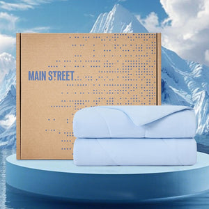 English Elm 1-piece Wave Quilted Nylon Spandex Cooling Comforter for Full and Queen Beds B035P408411