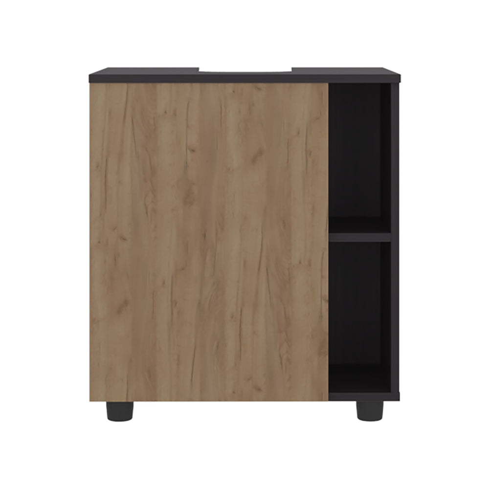 English Elm Pascuale Compact Under-Sink Cabinet with Cut-Out Back, Double Doors & Side Shelves for Small Baths B200P368126