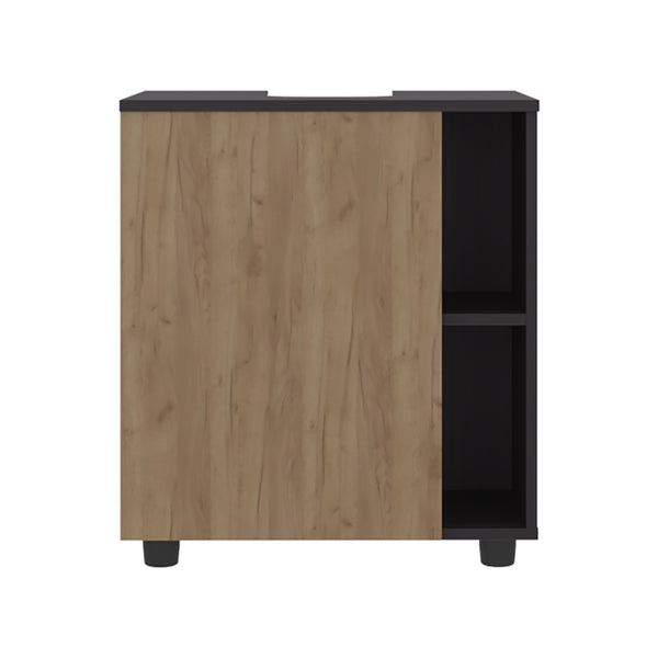 English Elm Pascuale Compact Under-Sink Cabinet with Cut-Out Back, Double Doors & Side Shelves for Small Baths B200P368126