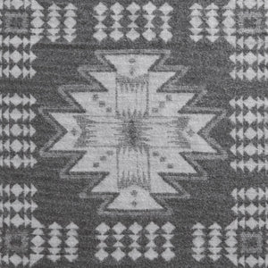 English Elm 1-piece King Jacquard Cotton Blend Blanket Aztec Woven Soft Breathable Bedroom Layer Grey B035P437489