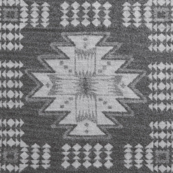 English Elm 1-piece King Jacquard Cotton Blend Blanket Aztec Woven Soft Breathable Bedroom Layer Grey B035P437489
