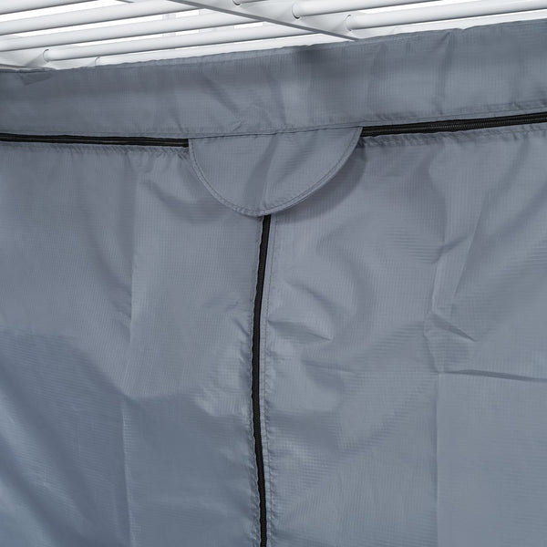 English Elm Twin Loft Bed with Built-In Desk, LED Light Strip, Power Outlet & Fabric Wardrobe for Small Rooms White SF000178AAK