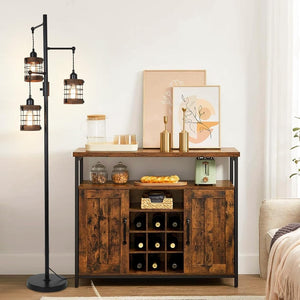 English Elm Arc Floor Lamp Solid Wood Iron Shade Dimmable Led Industrial Farmhouse Living Room W2738P448446