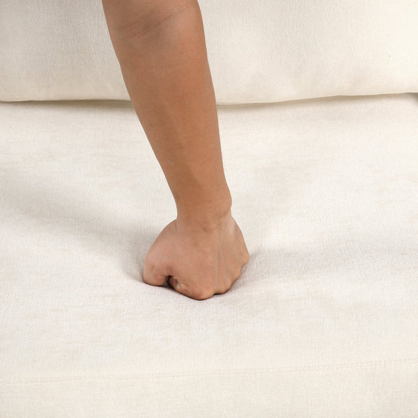 English Elm Christopher Knight Home® - 87.4" Sectional Sofa with Chaise, Chenille Upholstery, Reversible Armrests & Hidden Storage for Cozy Living Beige N763S000010A